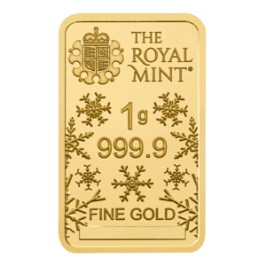 1g Christmas Minted Gold Bar - Image 2