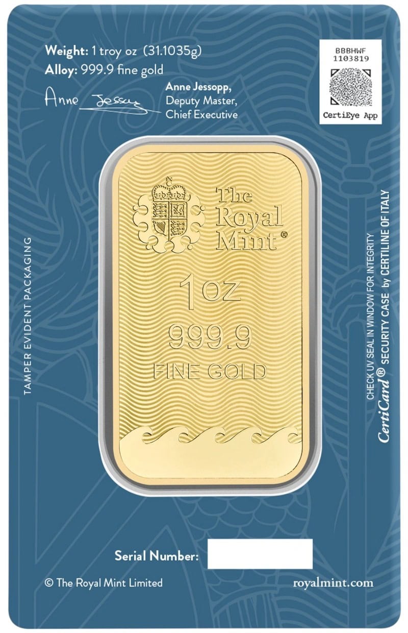 1oz Gold Britannia Minted Bar - Image 2