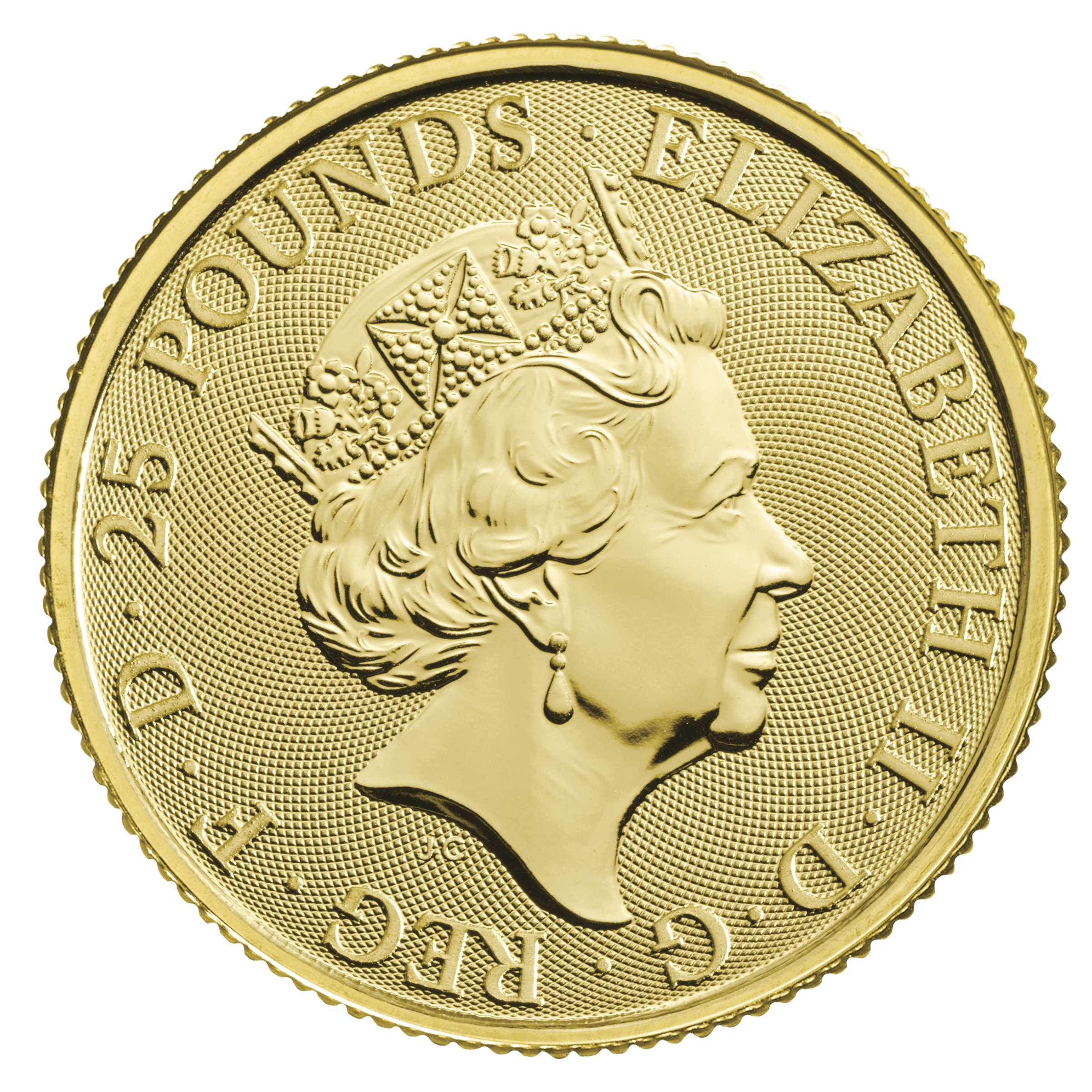 1/4oz Gold Queen Beast White Greyhound of Richmond (2021) - Image 2