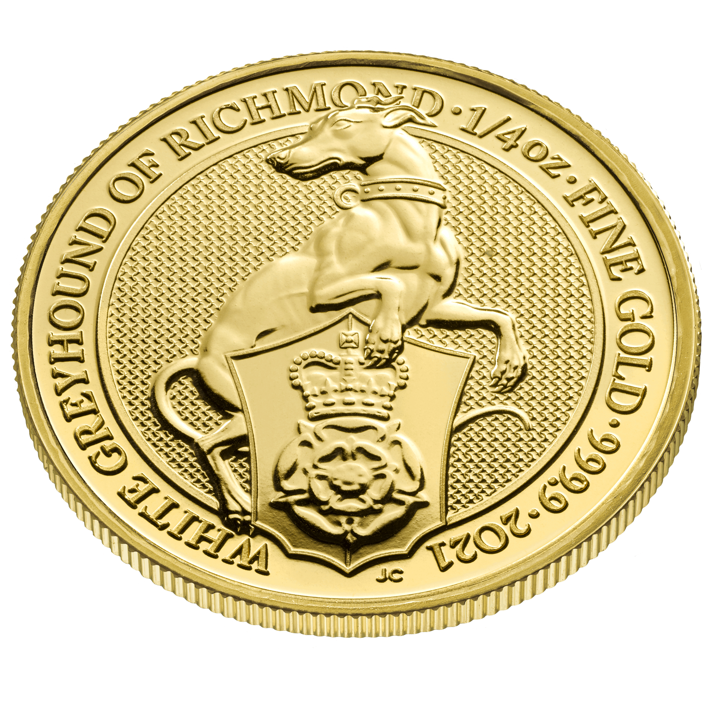 1/4oz Gold Queen Beast White Greyhound of Richmond (2021) - Image 4