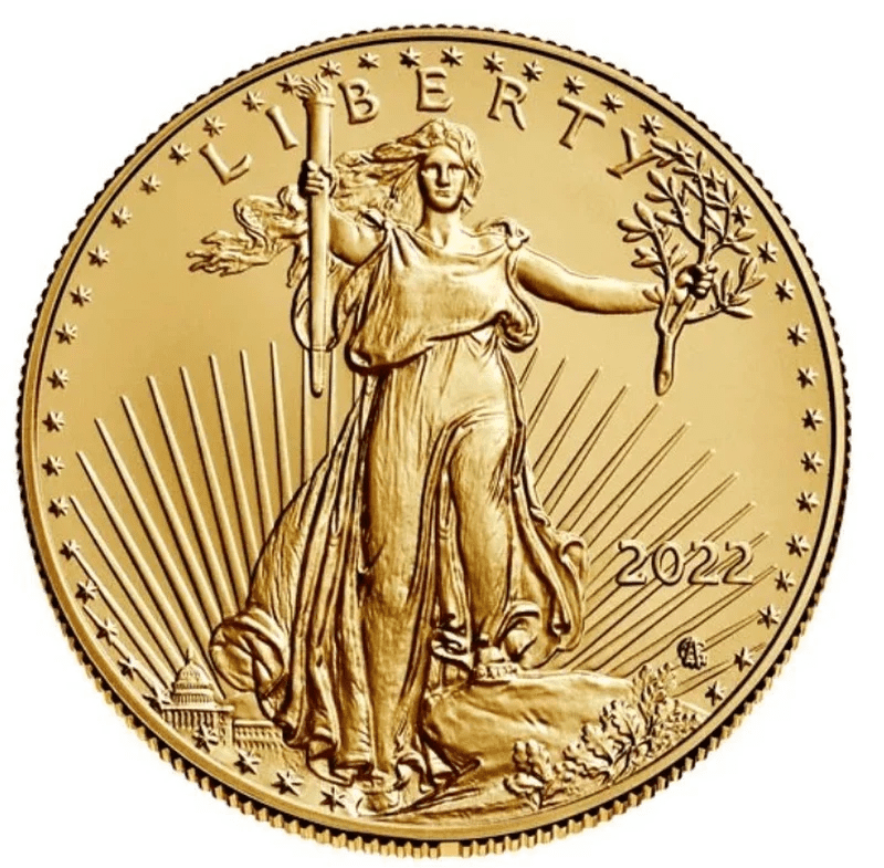 1oz Gold American Eagle Coin 2022 - Image 2