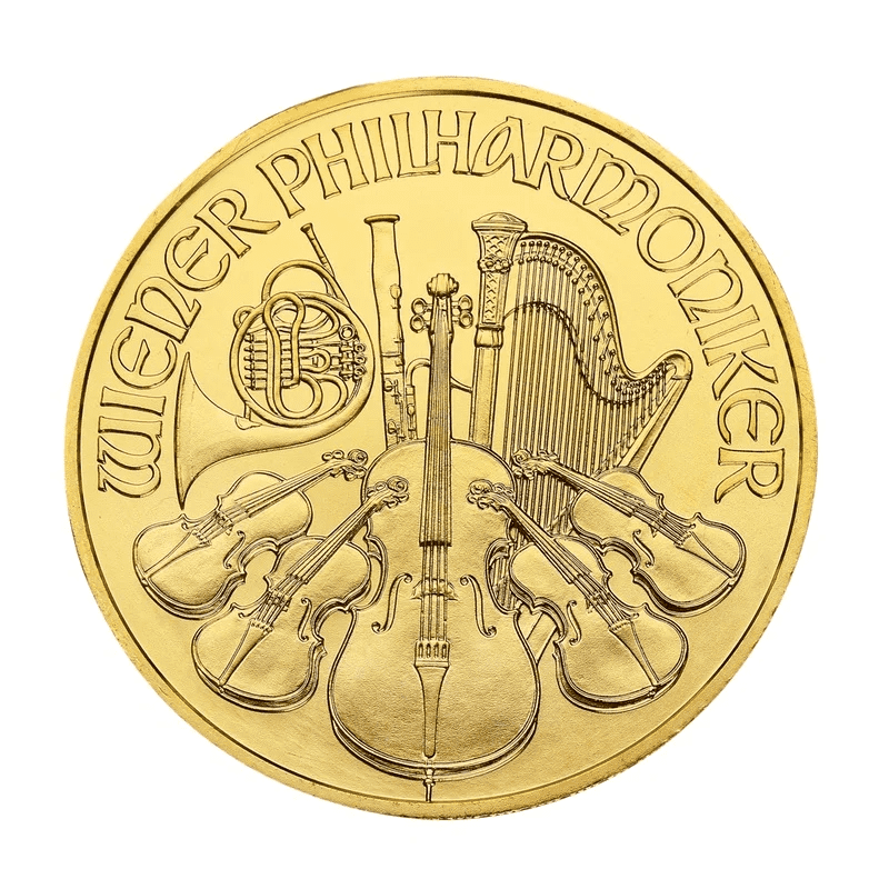 1 oz Gold Austrian Philharmonic Coin 2022 - Image 2