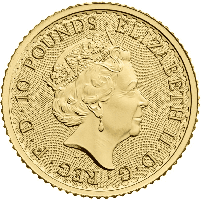 1/10 oz Gold Britannia QEII Coin 2023 - Image 3