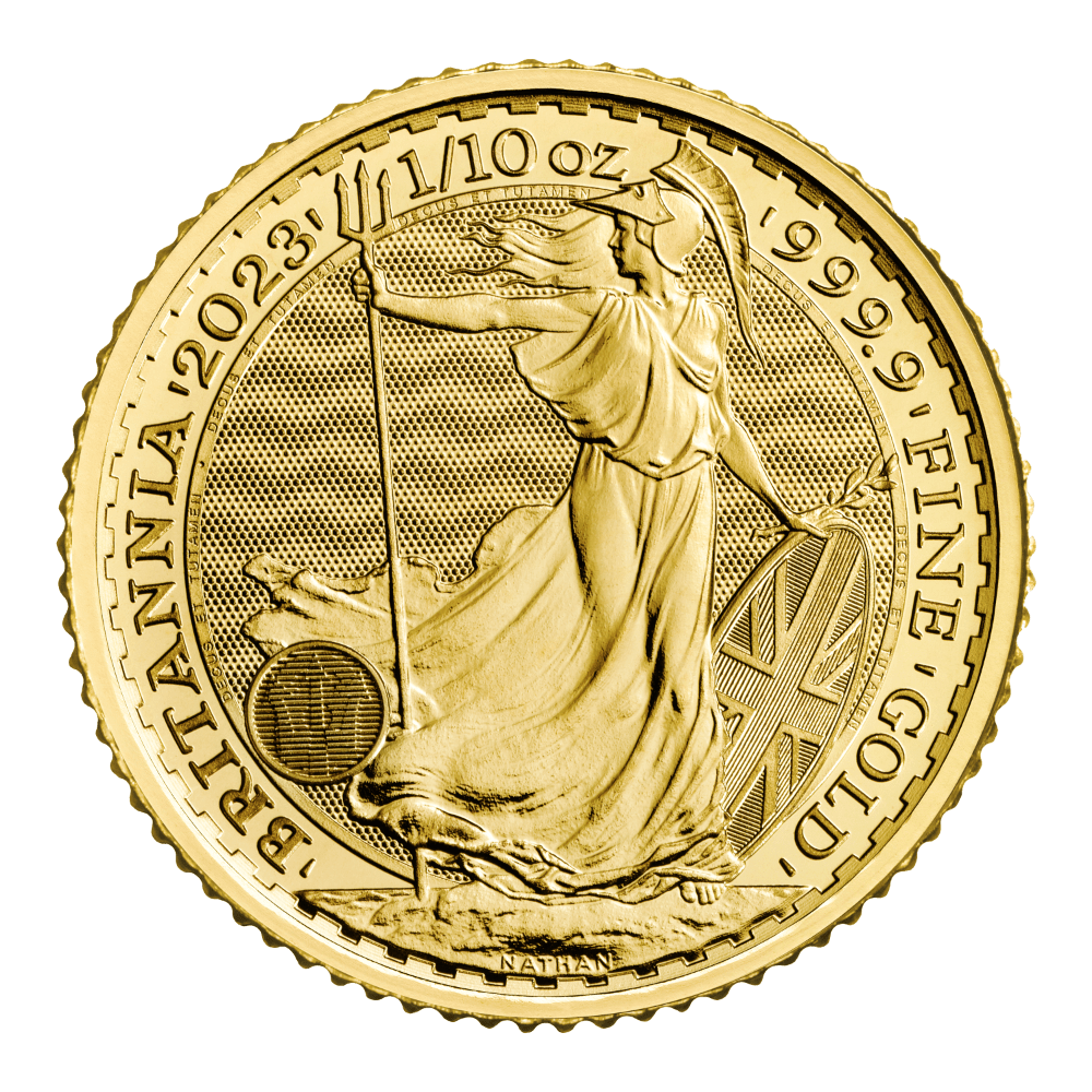 2023 Britannia Gold 1-10oz Reverse – UKBGB23T