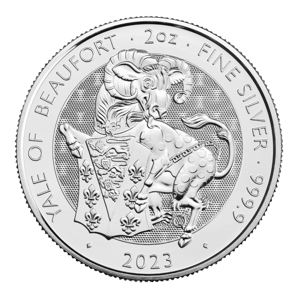 2023 Yal of Beaufort 2oz Silver Coin-nobg
