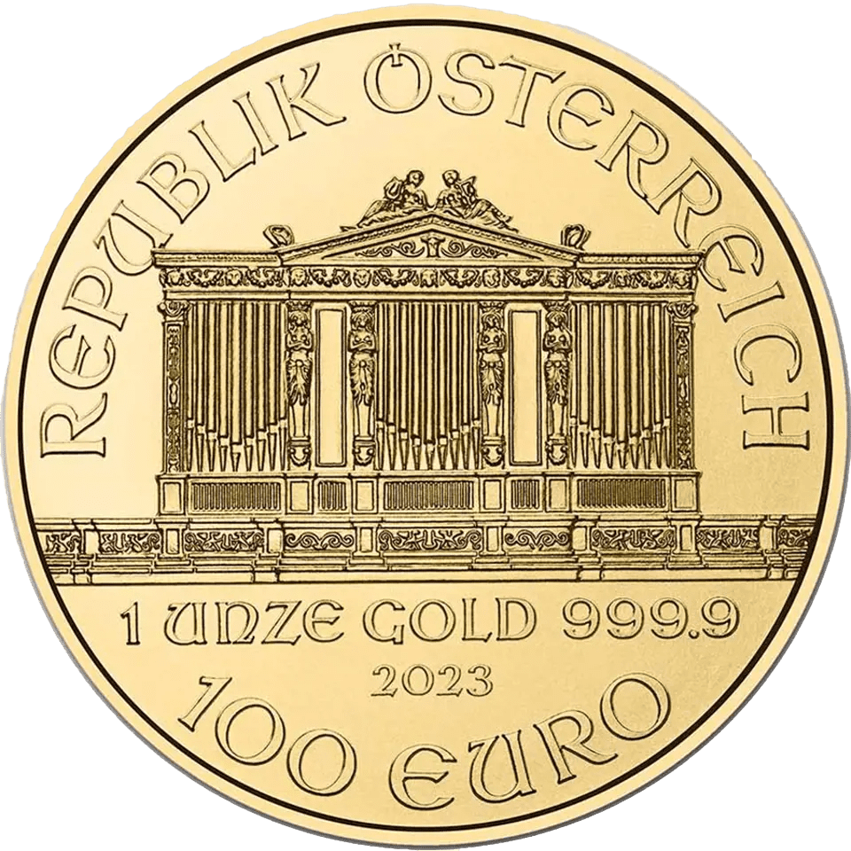 1 oz Gold Austrian Philharmonic Coin 2023 - Image 2