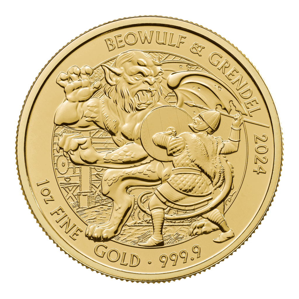 Beowulf Myths and Legends 1oz Gold Coin 2024
