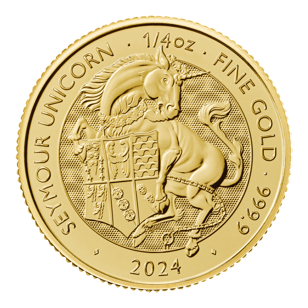 Seymour Unicorn – Tudor Beasts 1/4oz Gold Coin 2024