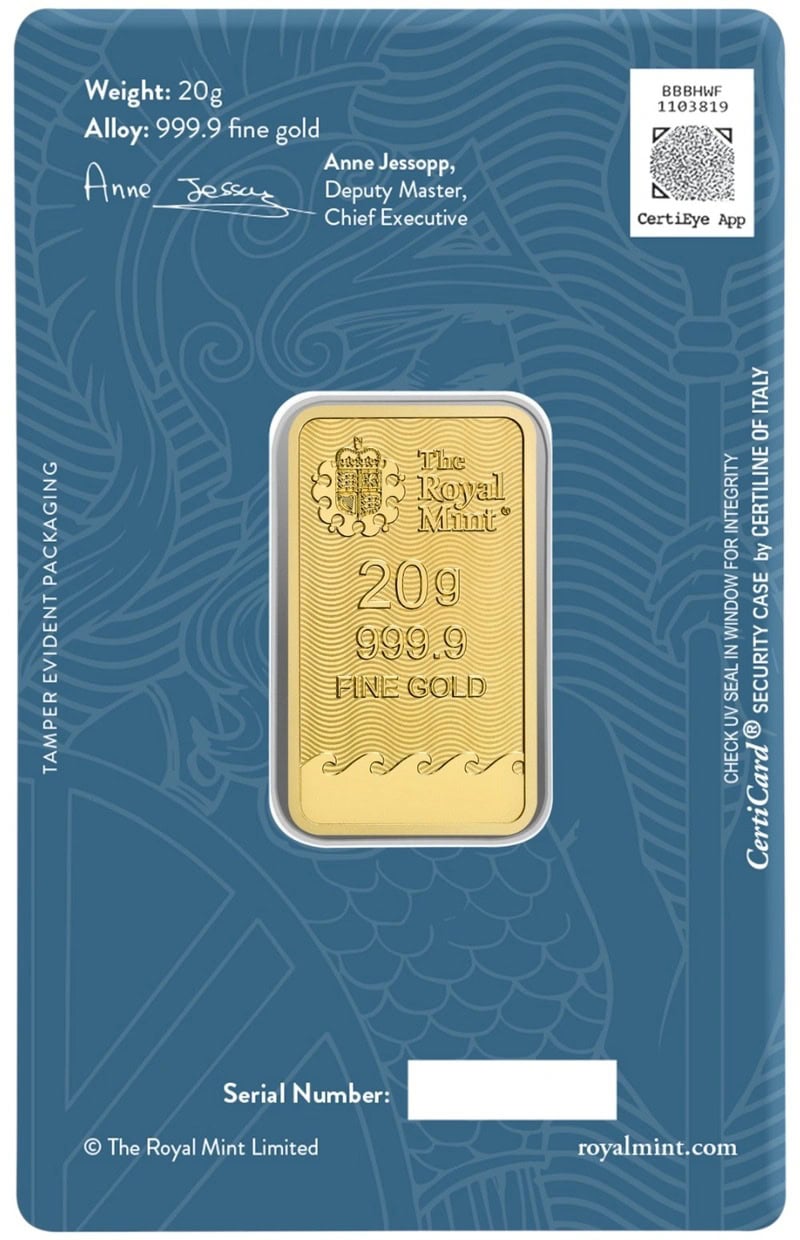 20g Gold Britannia Minted Bar - Image 2
