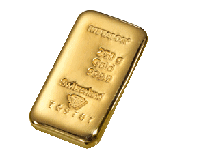 Metalor 250 Grams Gold Bar
