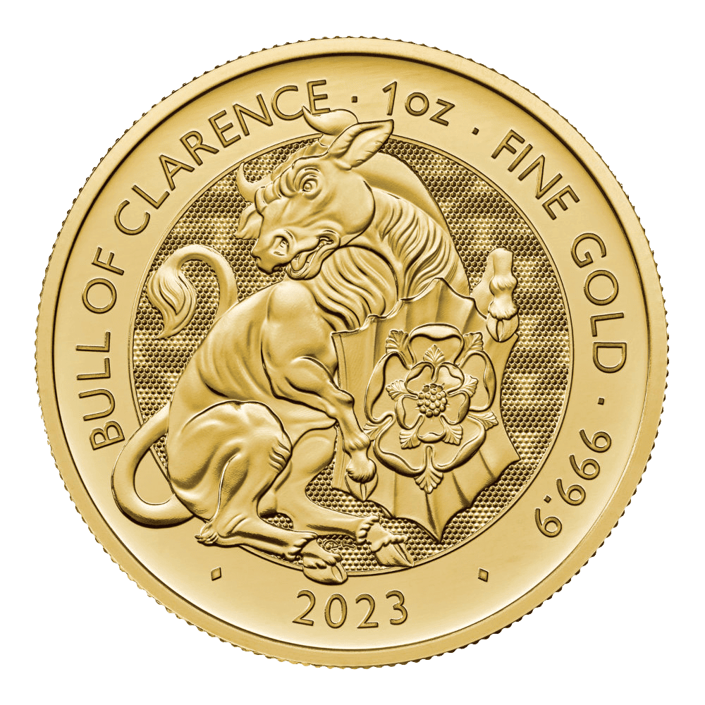 Bull of Clarence - Tudor Beasts 1oz Gold Coin 2023