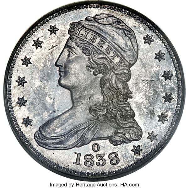 Half Dollar 1838-O