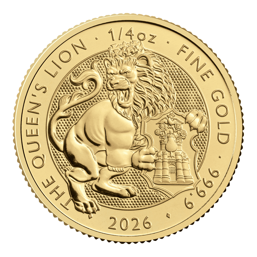 The Queen’s Lion – Tudor Beasts 1/4oz Gold Coin 2026