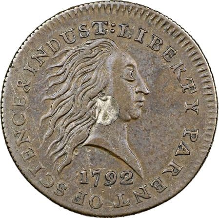 Silver Center Cent 1792