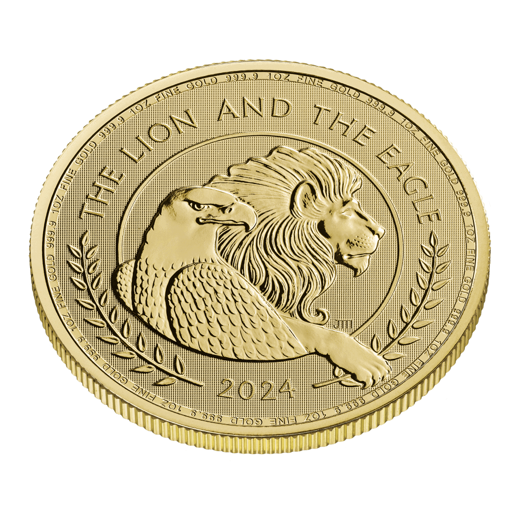 The Lion and The Eagle 1oz Gold Coin 2024 - Image 2