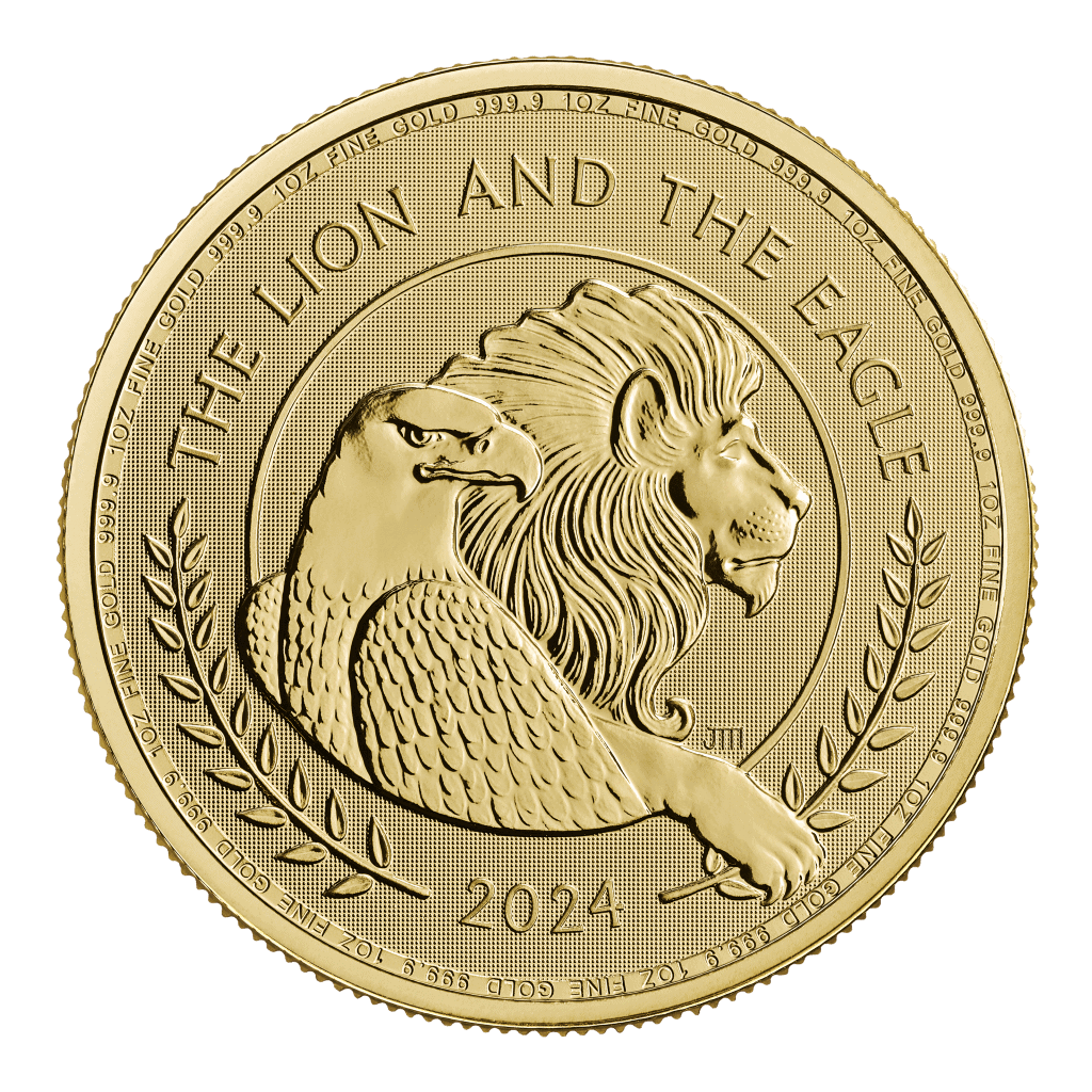 The Lion and The Eagle 1oz Gold Coin 2024