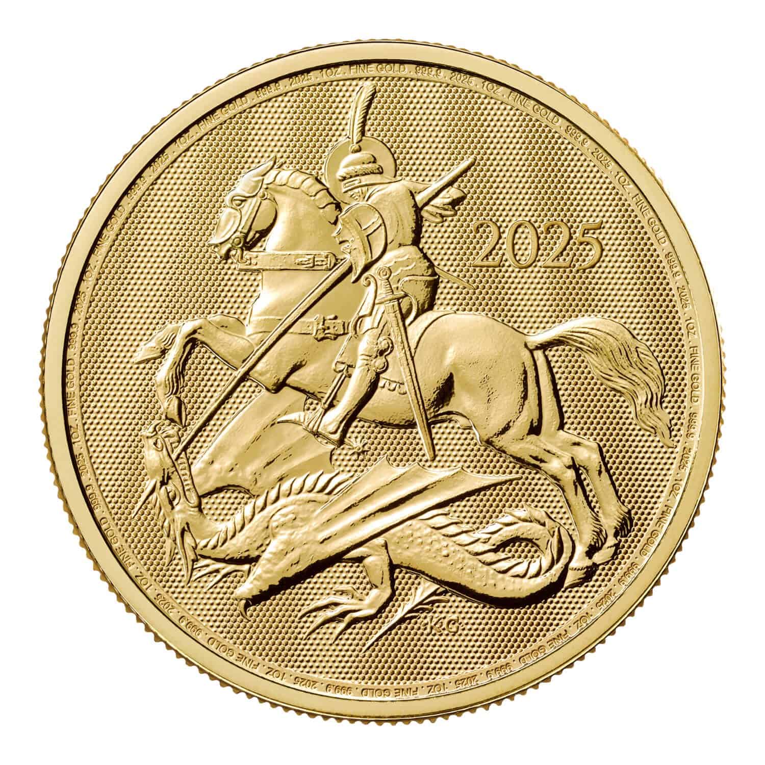St George and the Dragon 1oz Gold Coin 2025