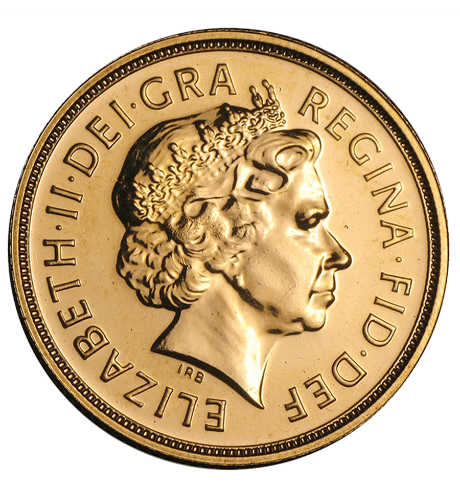 gold sovereign Elisabeth II obverse
