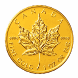 gold maple leaf coin .9999 (4 nine pure)