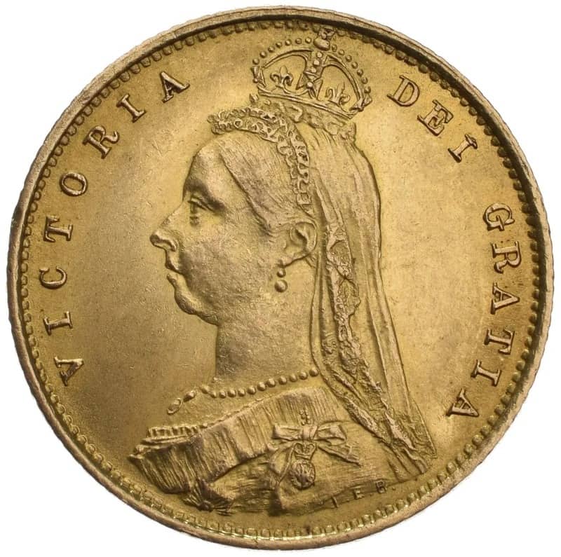 Half Sovereign Gold Coin Victoria Jubilee Head Shield Back - Image 2