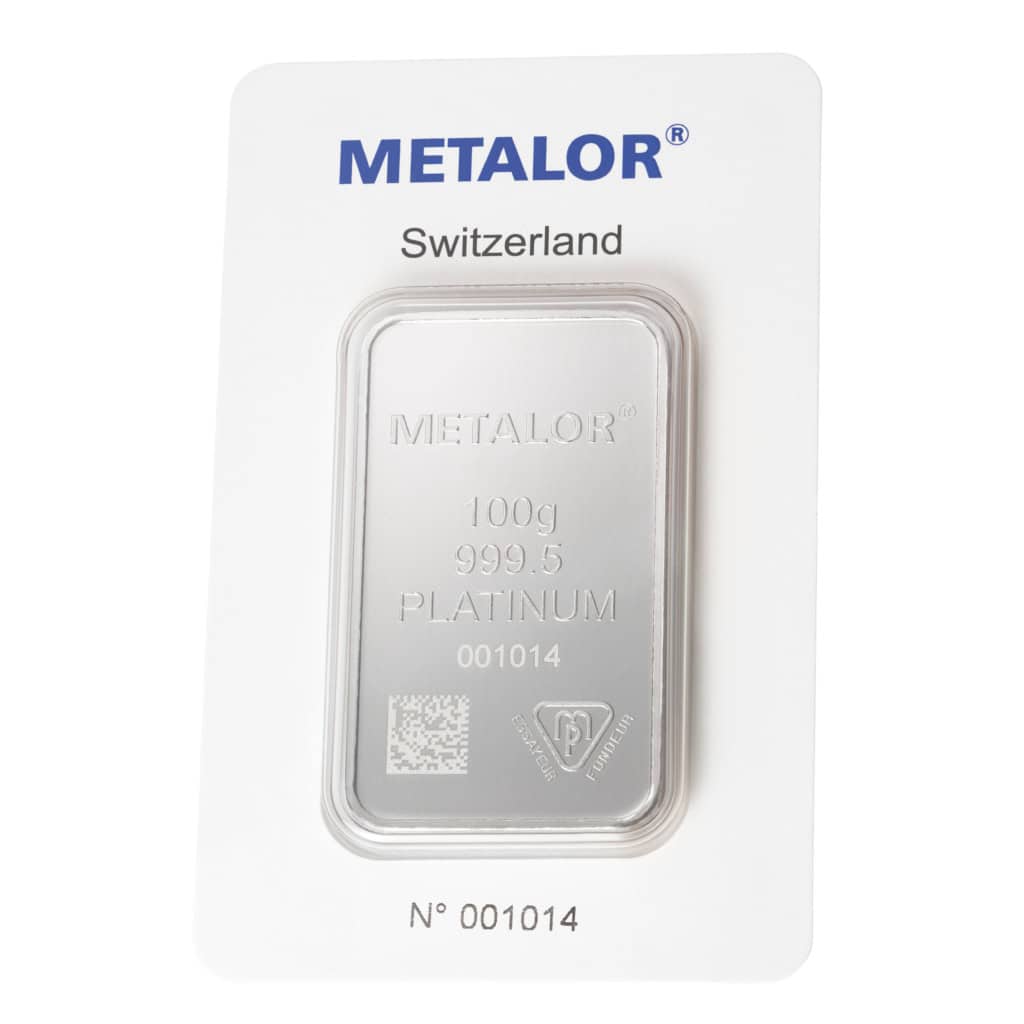 100 Grams Platinum Bar