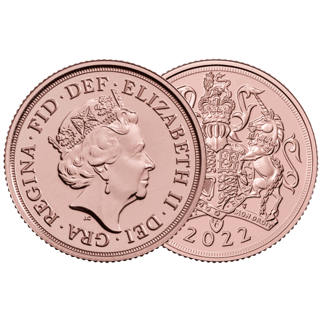 Gold Sovereign QEII Coin 2022
